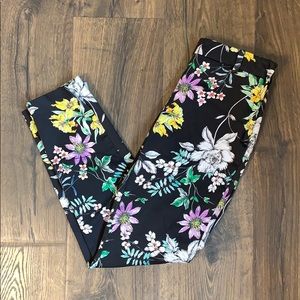 H+M Pedal Pusher Floral Pants